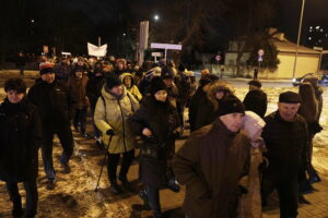 Protest przeciw trasie S74 przez Kielce. Mieszkańcy blokowali ulicę - Radio Kielce