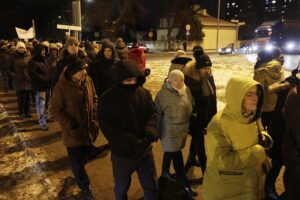 Protest przeciw trasie S74 przez Kielce. Mieszkańcy blokowali ulicę - Radio Kielce