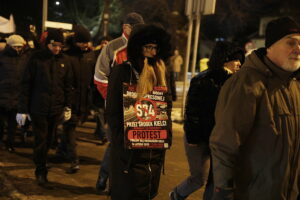 Protest przeciw trasie S74 przez Kielce. Mieszkańcy blokowali ulicę - Radio Kielce