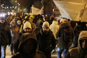 Protest przeciw trasie S74 przez Kielce. Mieszkańcy blokowali ulicę - Radio Kielce