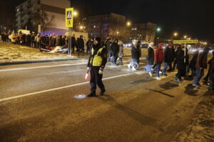 Protest przeciw trasie S74 przez Kielce. Mieszkańcy blokowali ulicę - Radio Kielce