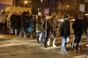 Protest przeciw trasie S74 przez Kielce. Mieszkańcy blokowali ulicę - Radio Kielce