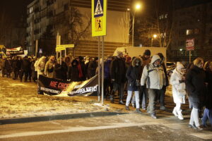 Protest przeciw trasie S74 przez Kielce. Mieszkańcy blokowali ulicę - Radio Kielce