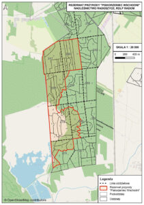 Rezerwat Piskorzeniec Wschodni - mapa