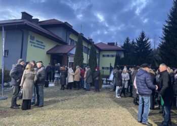 19.02.2025. Gieraszowice. Interwencja / Fot. Grażyna Szlęzak - Radio Kielce