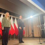 27.03.2025. Staszów. Karol Nawrocki, kandydat na prezydenta Polski na spotkaniu z mieszkańcami Staszowa / Fot. Grażyna Szlęzak - Radio Kielce