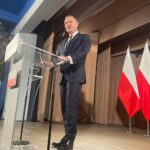 27.03.2025. Staszów. Karol Nawrocki, kandydat na prezydenta Polski na spotkaniu z mieszkańcami Staszowa / Fot. Grażyna Szlęzak - Radio Kielce