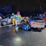 14.03.2025. Ćmińsk. Wypadek / źródło: PSP Kielce