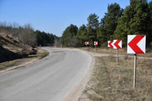 22.03.2025. Marcinków, Rozbudowa drogi powiatowej / źródło: Starostwo Starachowice