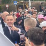 27.03.2025. Starachowice. Spotkanie kandydata na prezydenta Karola Nawrockiego z mieszkańcami / Fot. Anna Głąb - Radio Kielce