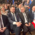 27.03.2025. Staszów. Karol Nawrocki, kandydat na prezydenta Polski na spotkaniu z mieszkańcami Staszowa / Fot. Grażyna Szlęzak - Radio Kielce