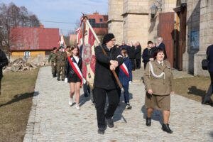 09.03.2025. Bliżyn. Poświęcenie grobu Ryszarda Chrzanowskiego ps. „Kos” / źródło: Instytut Pamięci Narodowej Delegatura w Kielcach - Facebook