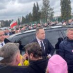 27.03.2025. Starachowice. Spotkanie kandydata na prezydenta Karola Nawrockiego z mieszkańcami / Fot. Anna Głąb - Radio Kielce