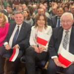 27.03.2025. Staszów. Karol Nawrocki, kandydat na prezydenta Polski na spotkaniu z mieszkańcami Staszowa / Fot. Grażyna Szlęzak - Radio Kielce