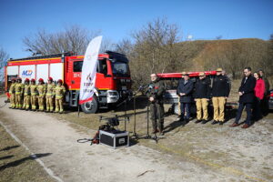 05.03.2025. Kielce. Geonatura Kielce. Konferencja prasowa „Stop pożarom traw” / Fot. Wiktor Taszłow – Radio Kielce