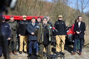 05.03.2025. Kielce. Geonatura Kielce. Konferencja prasowa „Stop pożarom traw” / Fot. Wiktor Taszłow – Radio Kielce