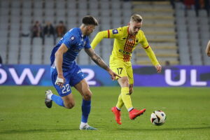 07.03.2025 Kielce. Mecz Korona Kielce - Puszcza Niepołomice / Fot. Wiktor Taszłow - Radio Kielce