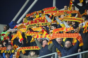 07.03.2025 Kielce. Mecz Korona Kielce - Puszcza Niepołomice / Fot. Wiktor Taszłow - Radio Kielce