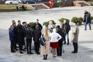 12.03.2025. Kielce. Konferencja radnych PiS / Fot. Wiktor Taszłow - Radio Kielce