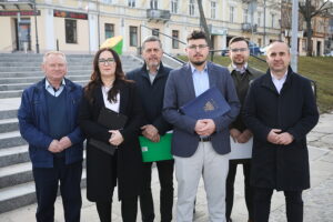 12.03.2025. Kielce. Konferencja radnych PiS / Fot. Wiktor Taszłow - Radio Kielce