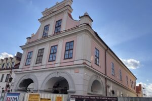 12.03.2025. Sandomierz. Kamienica Oleśnickich i podziemia - remont / Fot. Grażyna Szlęzak - Radio Kielce