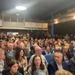 27.03.2025. Staszów. Karol Nawrocki, kandydat na prezydenta Polski na spotkaniu z mieszkańcami Staszowa / Fot. Grażyna Szlęzak - Radio Kielce