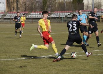 08.03.2025. Kielce. Mecz Korona II Kielce - Podlasie Biała Podlaska / Fot. Adrian Karwat - Radio Kielce