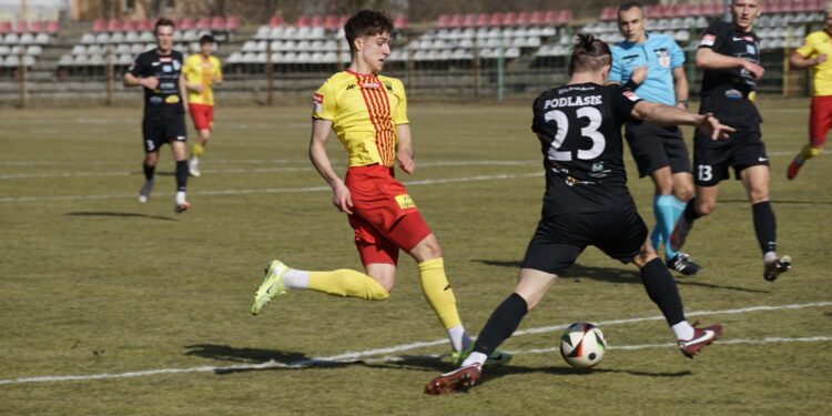 08.03.2025. Kielce. Mecz Korona II Kielce - Podlasie Biała Podlaska / Fot. Adrian Karwat - Radio Kielce