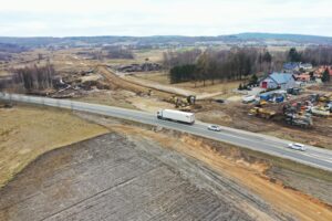 03.03.2025. Przełom. Trasa S74. Obwodnica Smykowa / Fot. Jarosław Kubalski - Radio Kielce