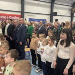 06.03.2025. Zrębin w gminie Połaniec. Otwarcie hali sportowej. / Fot. Grażyna Szlęzak - Radio Kielce