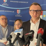 20.03.2025. Sandomierz. Konferencja starosty sandomierskiego. / Fot. Grażyna Szlęzak - Radio Kielce