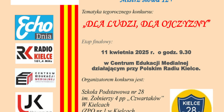 VI Wojewódzki Konkurs Krasomówczy dla uczniów klas VI-VIII szkół podstawowych „Mistrz słowa 12+” - Radio Kielce