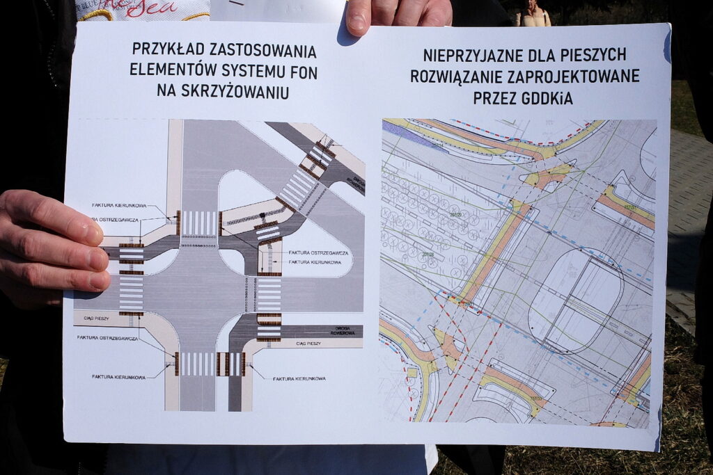 21.03.2025. Kielce. Konferencja prasowa osób z niepełnosprawnościami w ramach protestu przeciwko budowie kieleckiego odcinka S74. / Fot. Jarosław Kubalski - Radio Kielce