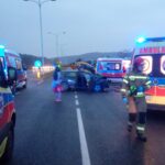 30.03.2025. Kielce. Ulica Krakowska. Wypadek / Fot. straż pożarna