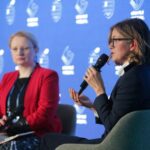 03.03.2025. Mikołajki. Na zdjęciu (z prawej): Magdalena Biejat / Fot. Tomasz Waszczuk - PAP