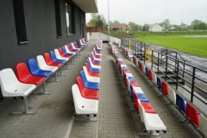25.04.2025. Kazimierza Wielka. Stadion po modernizacji / Fot. Kamil Król - Radio Kielce