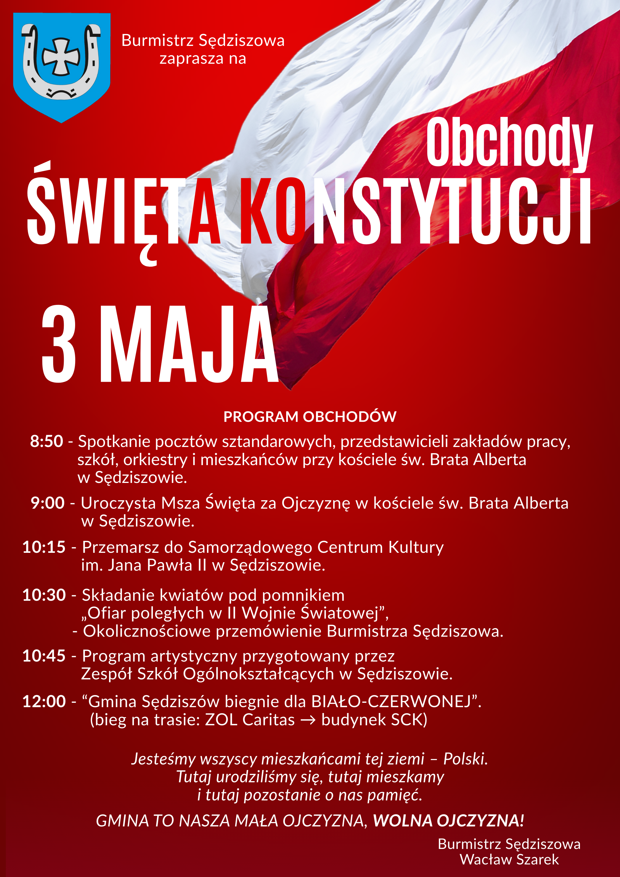 Obchody Święta Konstytucji 3 Maja w Sędziszowie - Radio Kielce