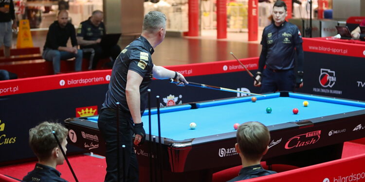 Bilardziści kieleckiego klubu zagrają o złoto! - Radio Kielce 17.04.2025. Kielce. Mecz bilardowy: Fortis Kielce - Fortis II Kielce. / Fot. Wiktor Taszłow - Radio Kielce