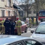 12.04.2025. Kielce. Ulica Niska. Pożar samochodu / Fot. Straz Pożarna