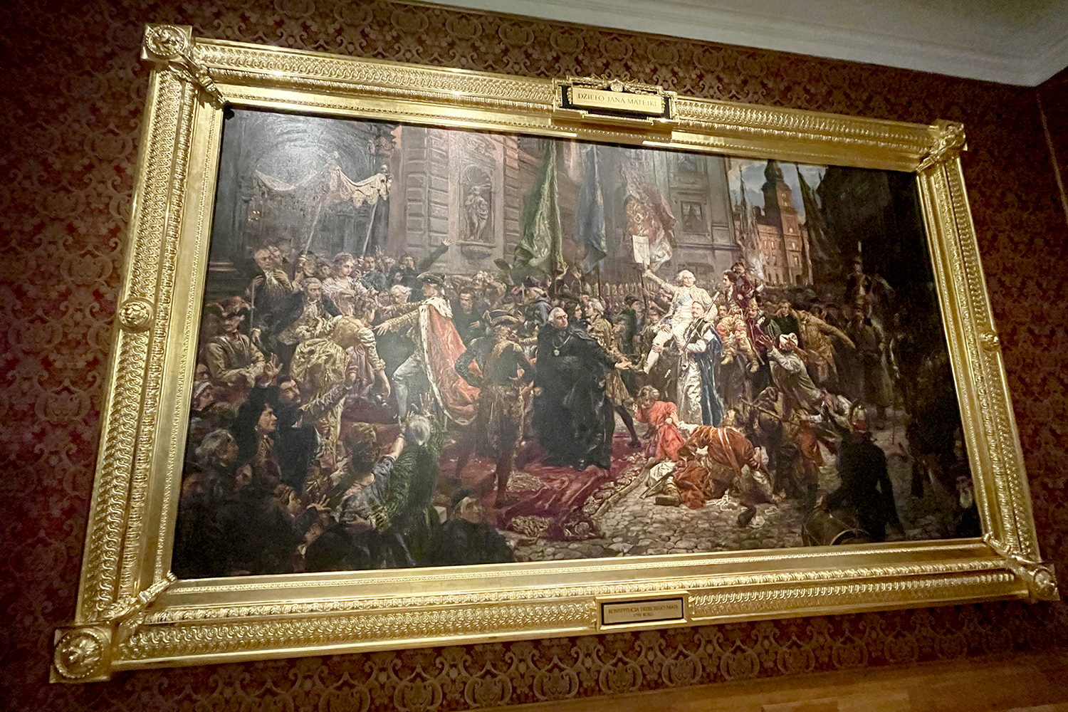 Warszawa. Zamek Królewski. „Konstytucja 3 Maja 1791 roku – obraz Jana Matejki” / Fot. Robert Felczak - Radio Kielce Warszawa. Zamek Królewski. „Konstytucja 3 Maja 1791 roku – obraz Jana Matejki” / Fot. Robert Felczak - Radio Kielce