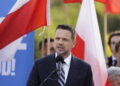 Wybory Prezydenta RP 2025 - kampania. Na zdjęciu: kandydat KO w zbliżających się wyborach prezydenta RP, prezydent Warszawy Rafał Trzaskowski / Fot. Jarosław Kubalski - Radio Kielce