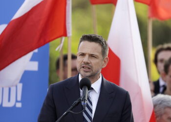 Wybory Prezydenta RP 2025 - kampania. Na zdjęciu: kandydat KO w zbliżających się wyborach prezydenta RP, prezydent Warszawy Rafał Trzaskowski / Fot. Jarosław Kubalski - Radio Kielce