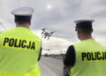 21.04.2025 Słowik. Policja kontroluje ruch za pomocą drona / Fot. Jarosław Kubalski - Radio Kielce