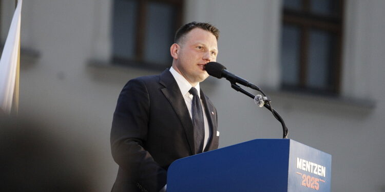 Kandydat Konfederacji na prezydenta Sławomir Mentzen / Fot. Jarosław Kubalski - Radio Kielce