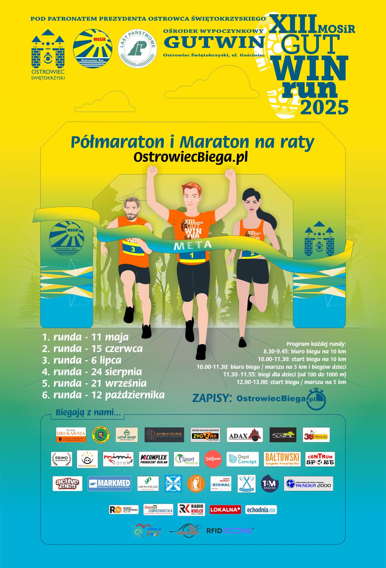 24 sierpnia kolejna runda MosirGutwinRun. Zapisy już trwają - Radio Kielce