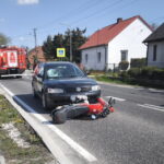 Uwaga wypadek. Motocyklista zabrany przez ratowników