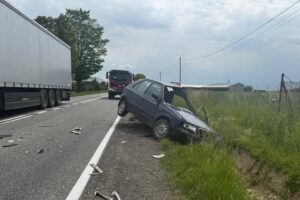 27.05.2025. Łukawa. Wypadek / źródło: KPP Sandomierz