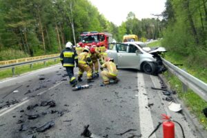 08.05.2025. Niestachów. Wypadek / Fot. PSP Kielce