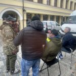 06.05.2025. Sandomierz. Ekipa filmowa Ojca Mateusza / Fot. Grażyna Szlęzak - Radio Kielce