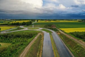 18.05.2025. Budowa obwodnicy Opatowa w ciągu dróg DK9 i S74 / Fot. Jarosław Kubalski – Radio Kielce